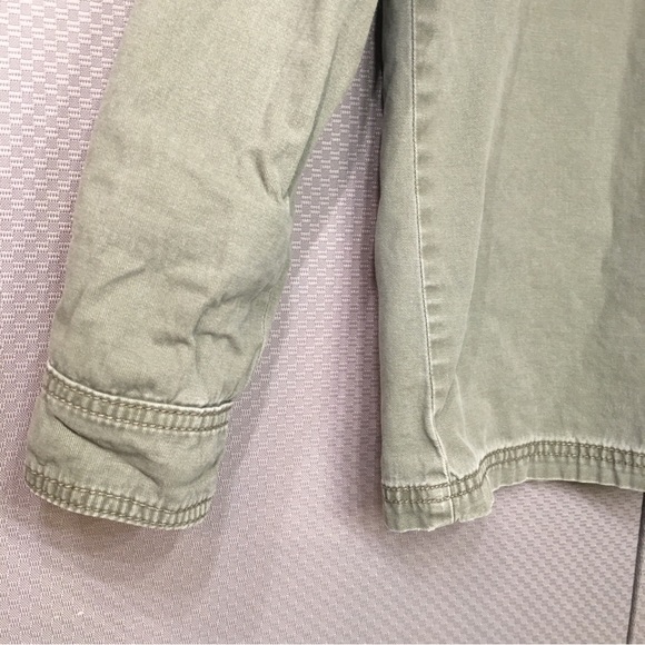 XXI Los Angeles Olive Green Military Shirt Womens Size Small - Picture 3 of 12